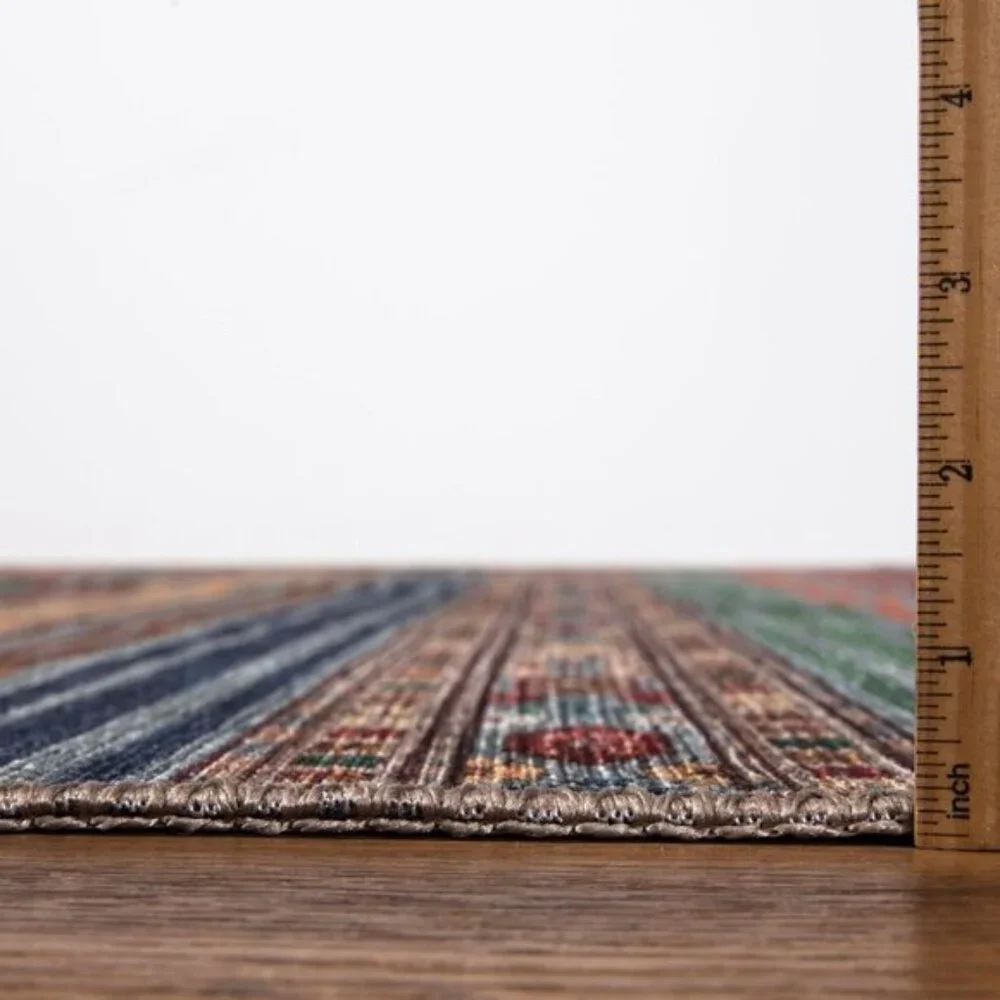 3x5 Washable Entry Rug, Non-Slip, Low Pile, Vintage, Durable for High Traffic